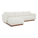 Vernon White Left Sectional - Ornate Home