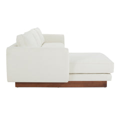 Vernon White Left Sectional - Ornate Home