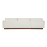 Vernon White Left Sectional - Ornate Home