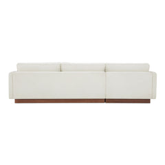 Vernon White Left Sectional - Ornate Home