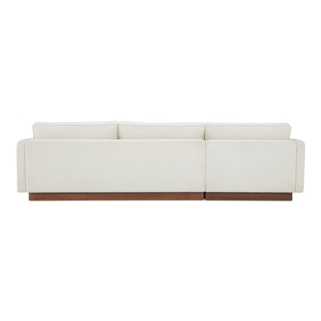 Vernon White Left Sectional - Ornate Home