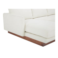Vernon White Left Sectional - Ornate Home