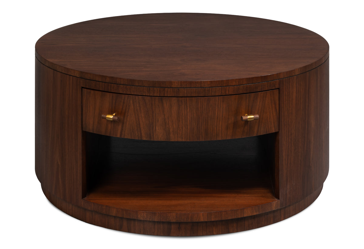 Vero Dark Walnut Cocktail Table - Ornate Home