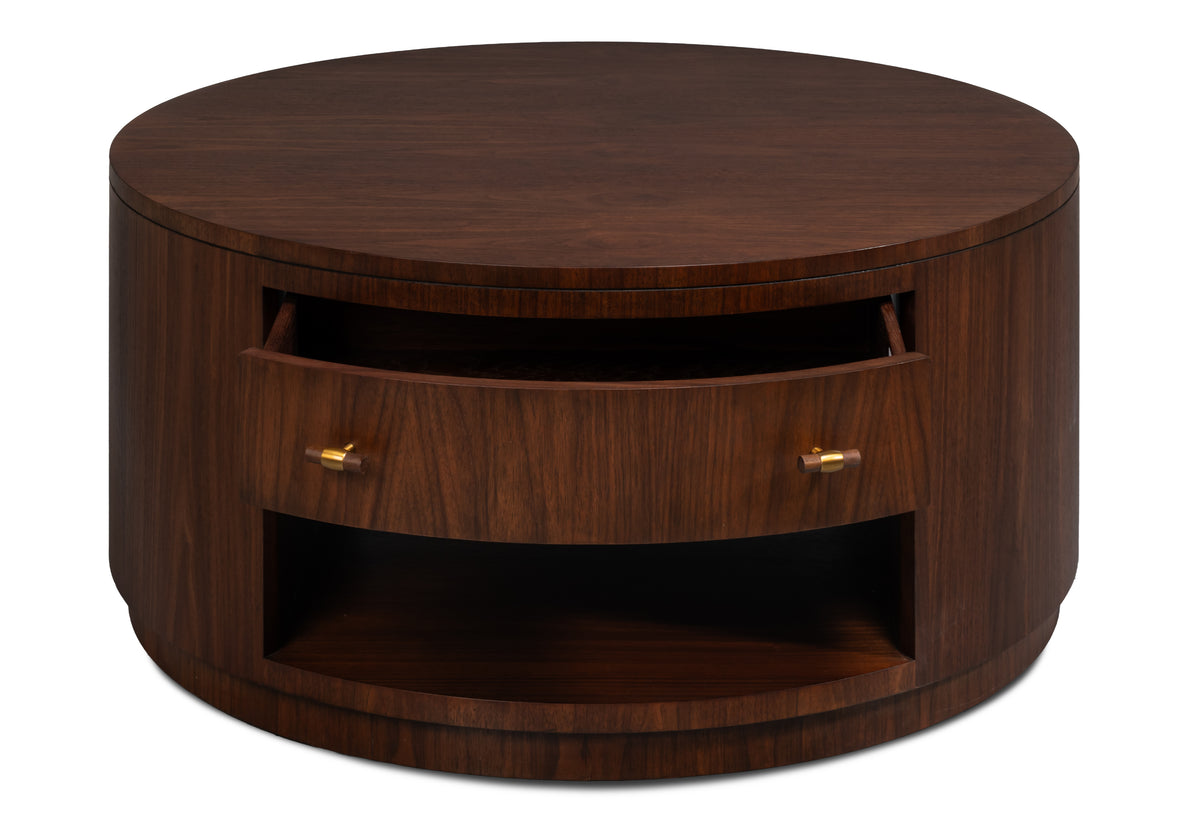 Vero Dark Walnut Cocktail Table - Ornate Home