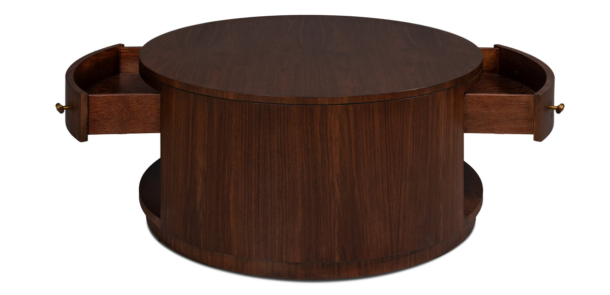 Vero Dark Walnut Cocktail Table - Ornate Home