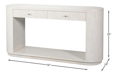 Vero White Console Table - Ornate Home