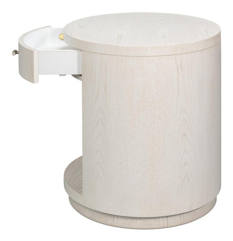 Vero White Side Table - Ornate Home