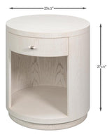 Vero White Side Table - Ornate Home