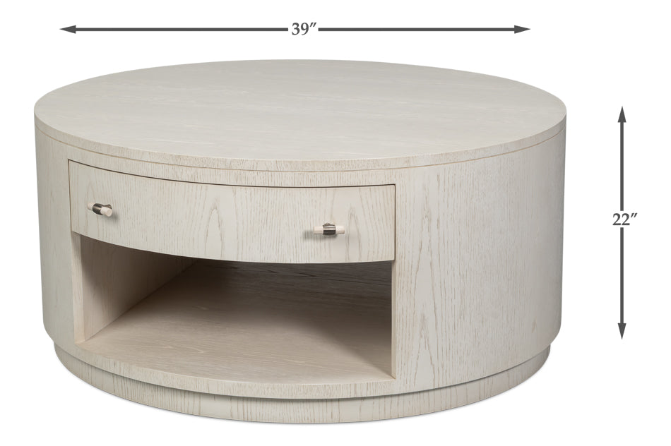 Vero Working White Cocktail Table - Ornate Home