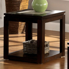 Verona Espresso End Table - Ornate Home
