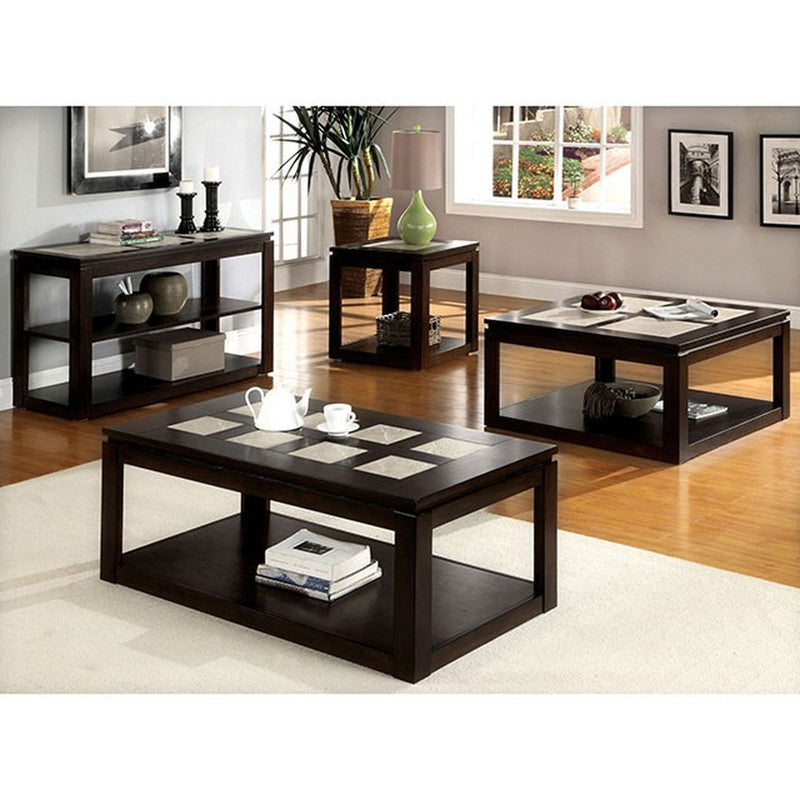 Verona Espresso End Table - Ornate Home