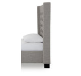 Verona Tufted Upholstered Headboard in Speckled Grey - Ornate Home