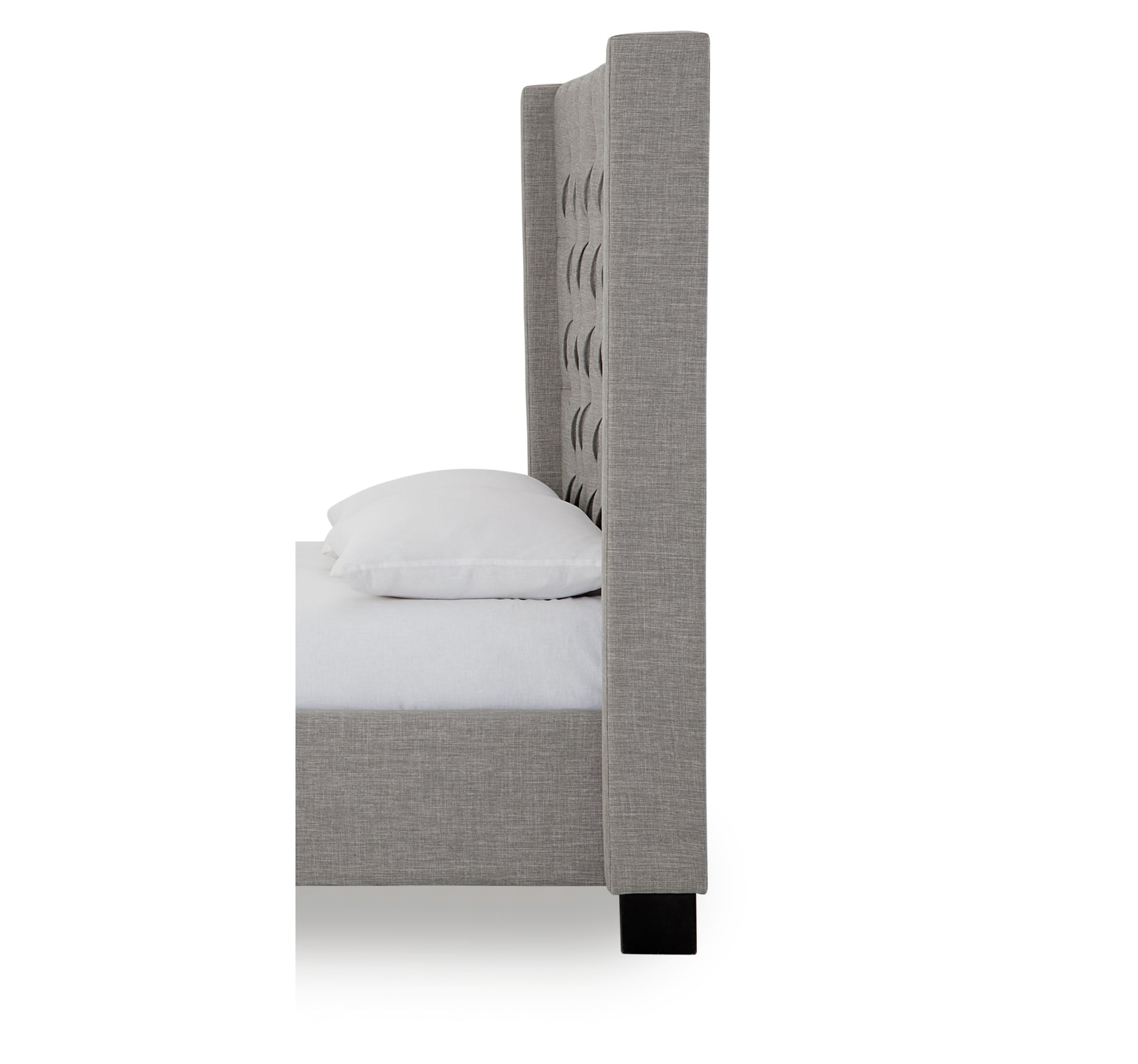 Verona Tufted Upholstered Headboard in Speckled Grey - Ornate Home