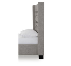 Verona Tufted Upholstered Headboard in Speckled Grey - Ornate Home