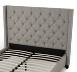 Verona Tufted Upholstered Headboard in Speckled Grey - Ornate Home