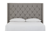Verona Tufted Upholstered Headboard in Speckled Grey - Ornate Home