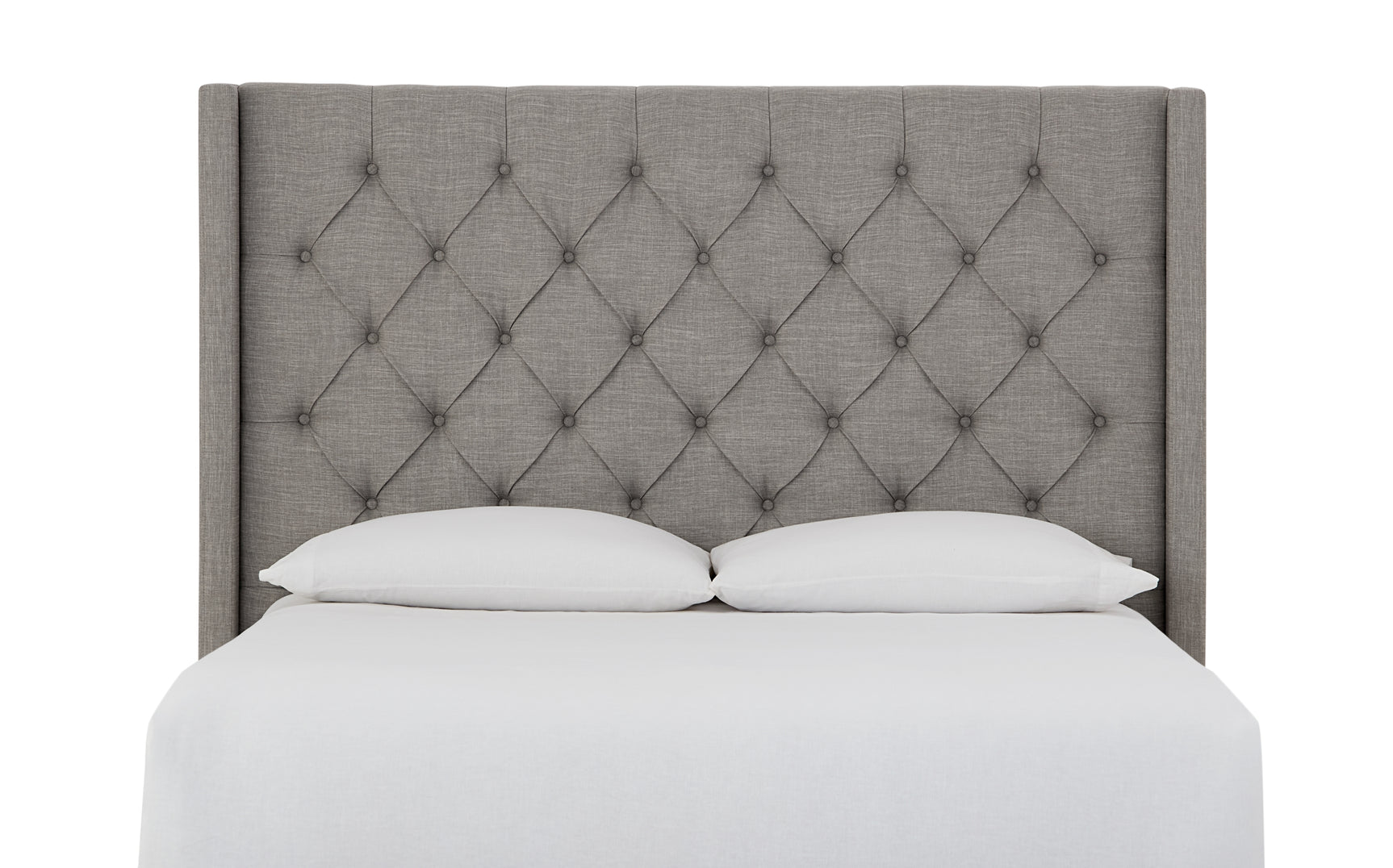Verona Tufted Upholstered Headboard in Speckled Grey - Ornate Home