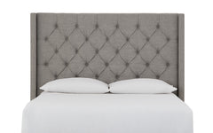 Verona Tufted Upholstered Headboard in Speckled Grey - Ornate Home