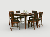 Verona Wire Brushed Amber Counter Height Table - Ornate Home