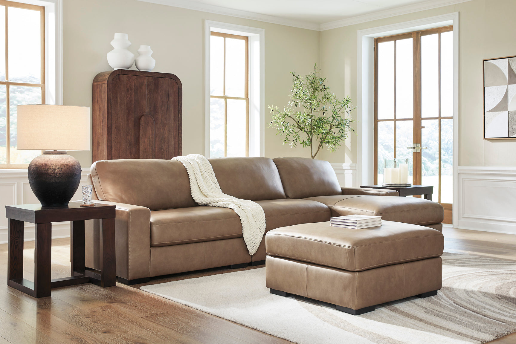 Veronella Sahara 3-Piece Sectional with Right Chaise - Ornate Home