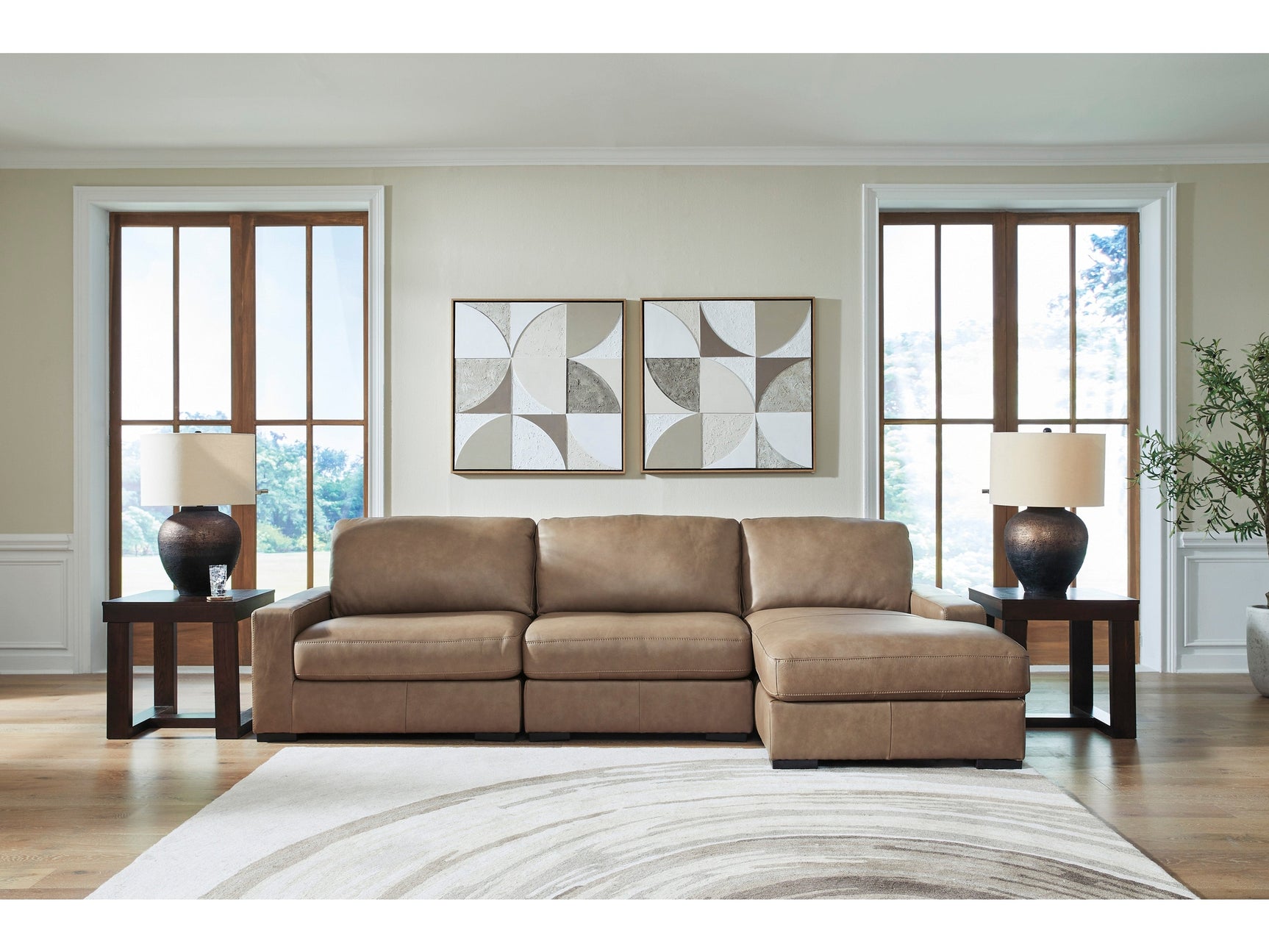 Veronella Sahara 3-Piece Sectional with Right Chaise - Ornate Home