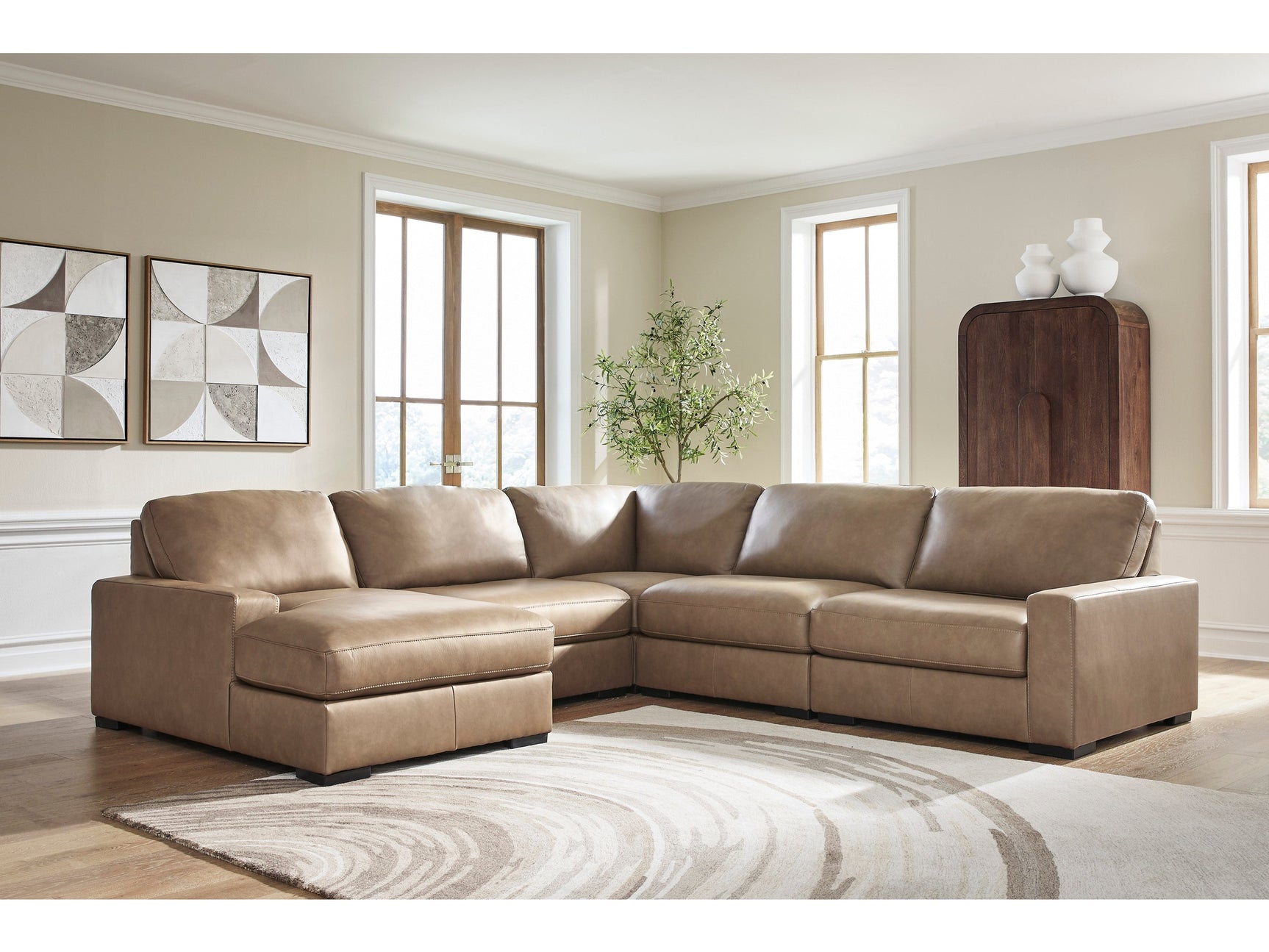 Veronella Sahara 5-Piece Sectional with Left Chaise - Ornate Home