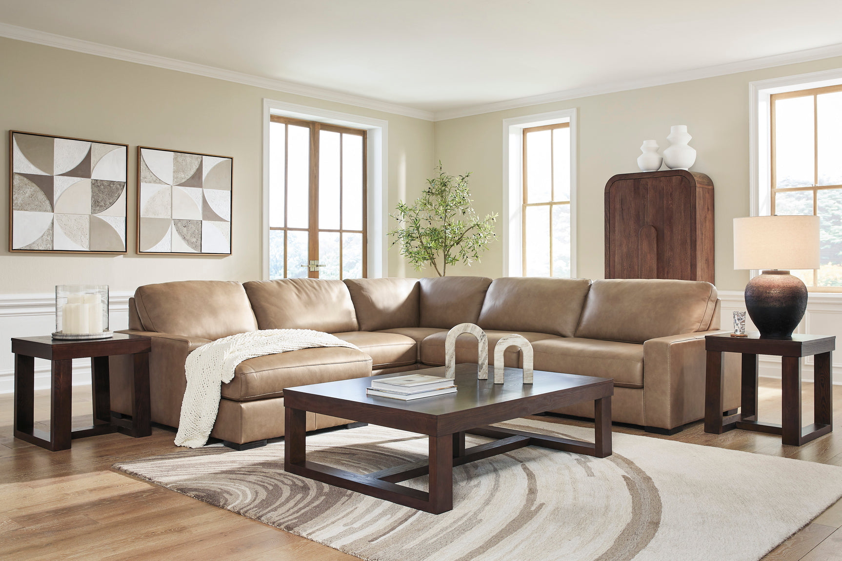Veronella Sahara 5-Piece Sectional with Left Chaise - Ornate Home