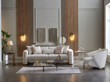 Veronica Cream Living Room Set - Ornate Home
