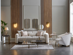 Veronica Cream Living Room Set - Ornate Home