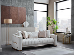 Veronica Cream Living Room Set - Ornate Home