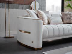 Veronica Cream Living Room Set - Ornate Home