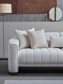 Veronica Cream Living Room Set - Ornate Home