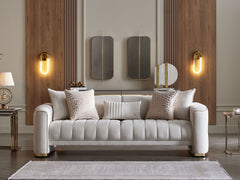Veronica Cream Living Room Set - Ornate Home