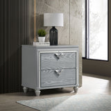 Veronica Light Silver Nightstand - Ornate Home