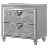 Veronica Light Silver Nightstand - Ornate Home