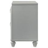 Veronica Light Silver Nightstand - Ornate Home