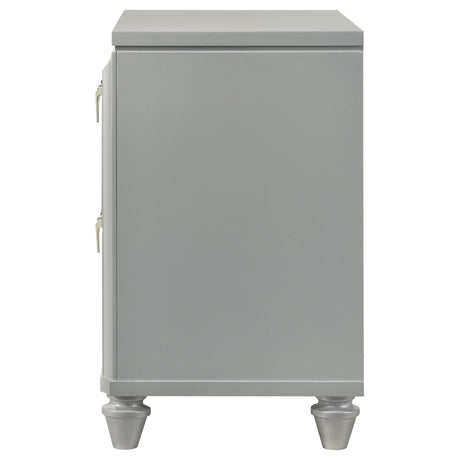 Veronica Light Silver Nightstand - Ornate Home