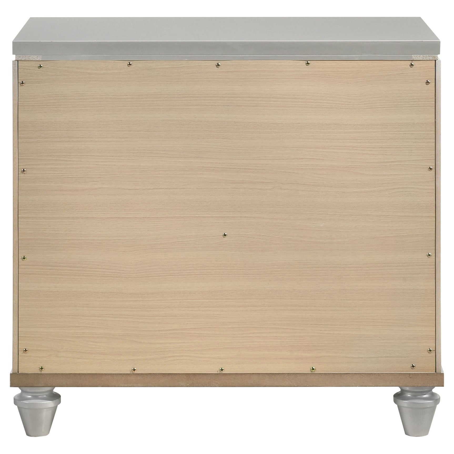 Veronica Light Silver Nightstand - Ornate Home