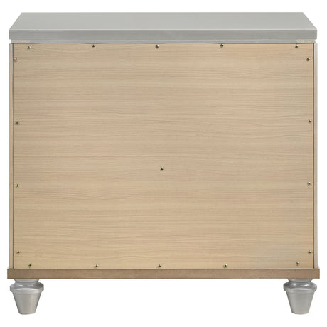 Veronica Light Silver Nightstand - Ornate Home