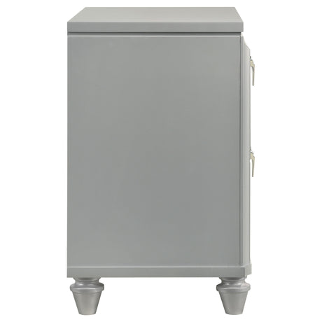 Veronica Light Silver Nightstand - Ornate Home