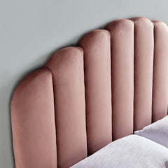 Veronique Dusty Rose Performance Velvet Full/Queen Headboard - Ornate Home