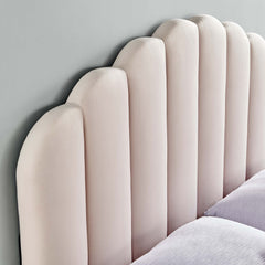 Veronique Pink Performance Velvet Full/Queen Headboard - Ornate Home