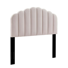 Veronique Pink Performance Velvet Twin Headboard - Ornate Home