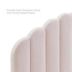 Veronique Pink Performance Velvet Twin Headboard - Ornate Home