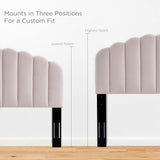 Veronique Pink Performance Velvet Twin Headboard - Ornate Home