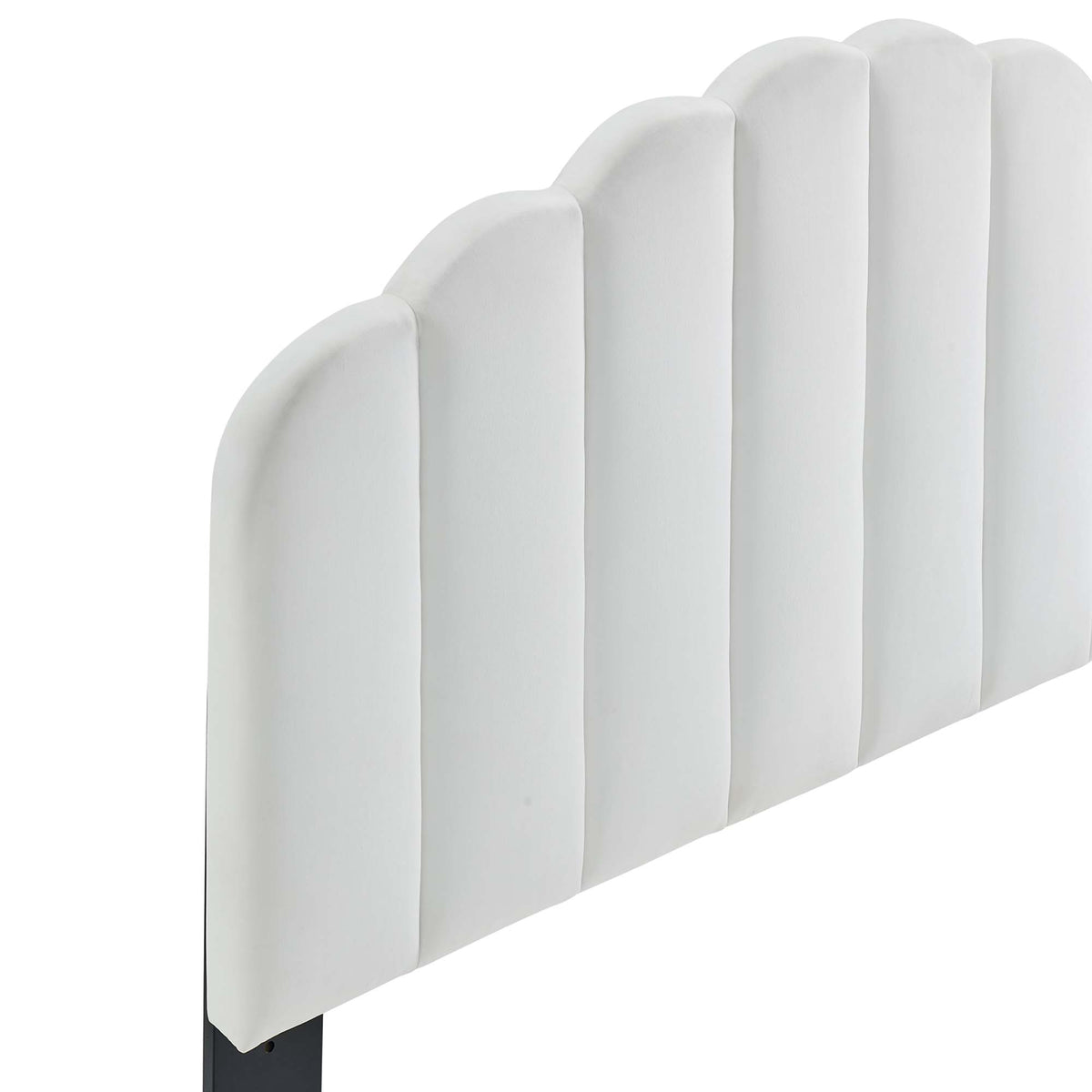 Veronique White Performance Velvet Twin Headboard - Ornate Home