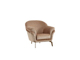 Versace Beige 3-pieces (Sofa & Loveseat & Chair) Living Room Set