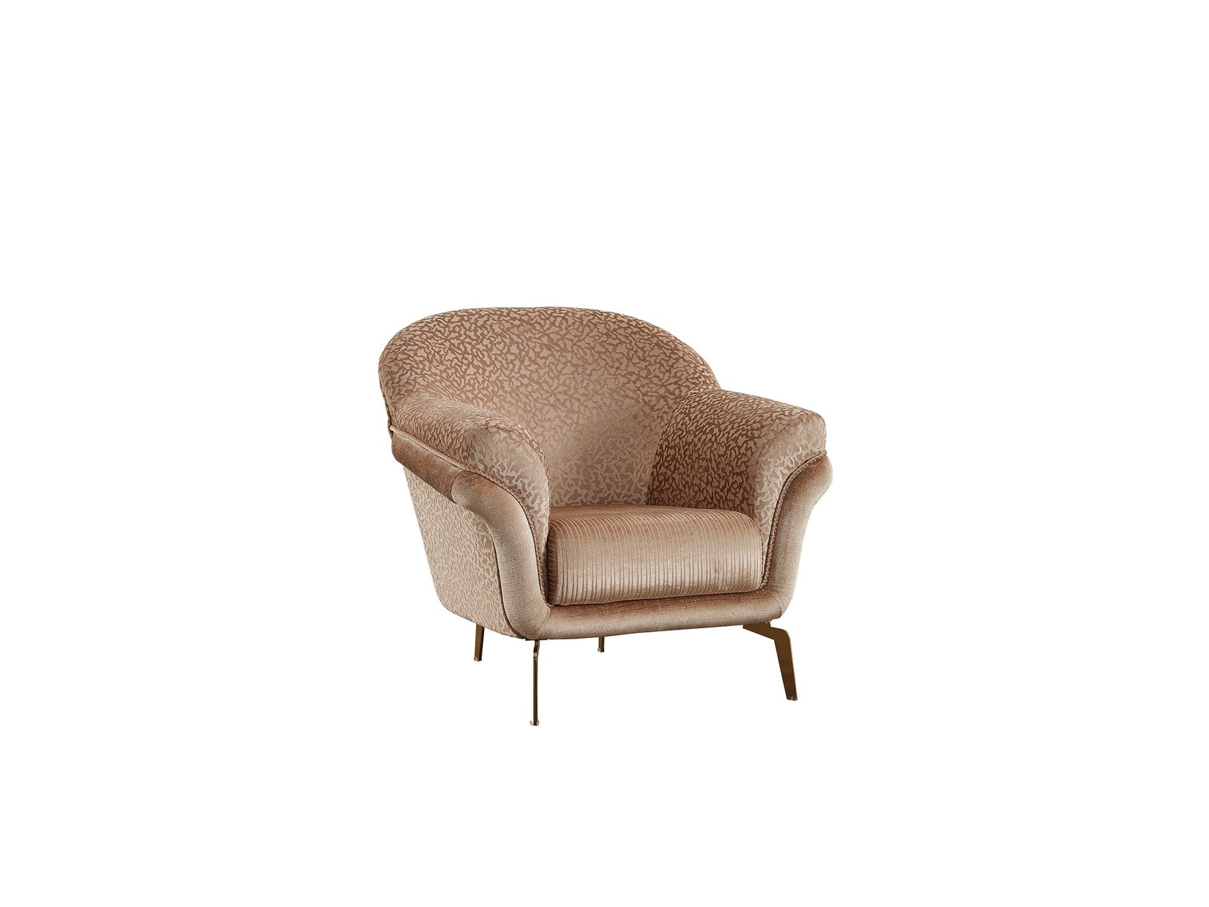 Versace Beige 3-pieces (Sofa & Loveseat & Chair) Living Room Set