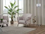 Versace Light Grey 3-pieces (Sofa & Loveseat & Chair) Living Room Set
