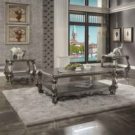 Versailles Antique Platinum Coffee Table - Ornate Home